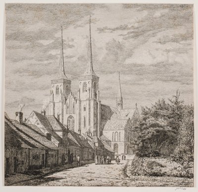 Cathédrale de Roskilde, vue du sud-ouest - Jørgen Roed