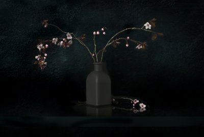 Nature morte aux fleurs de cerisier - Juan Antonio Palacios