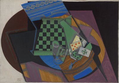 Damier et cartes à jouer, 1915 - Juan Gris