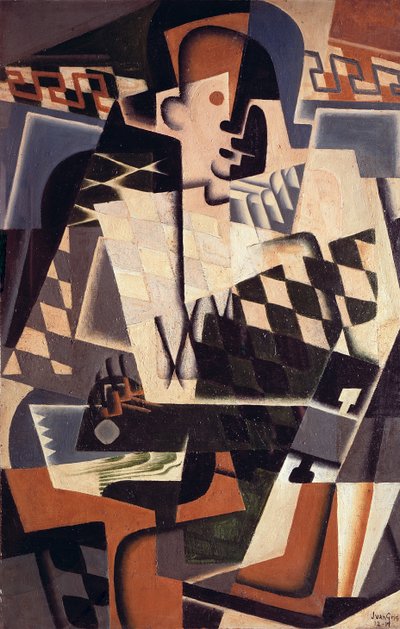Arlequin avec une guitare, 1917 - Juan Gris