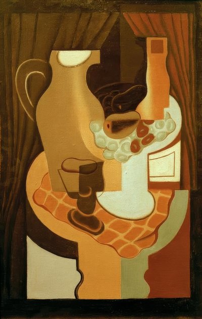 Cruche et coupe de fruits - Juan Gris