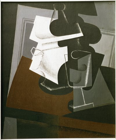Nature morte sur une table - Huile sur bois - Juan Gris