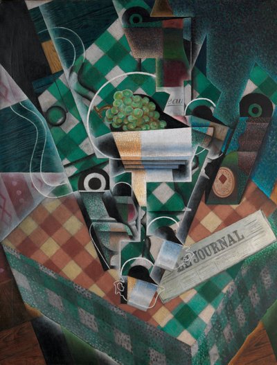 Nature morte avec nappe à carreaux, 1915 - Juan Gris