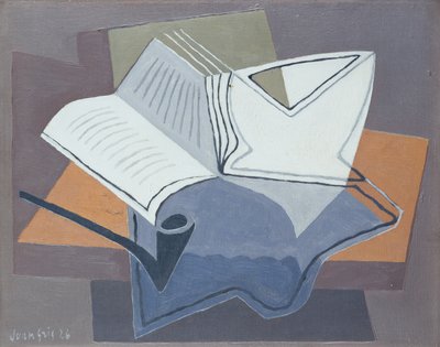 La Pipe et le Livre Ouvert - Juan Gris