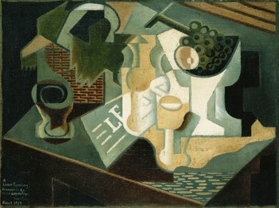La table devant le bâtiment, 1919 - Juan Gris