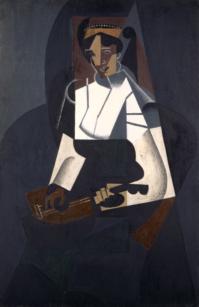 Femme avec mandoline, d