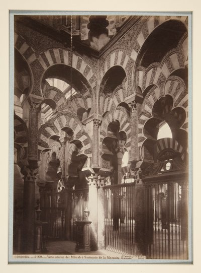 Vue intérieure du Mihrab ou Sanctuaire de la Mosquée - Juan Laurent