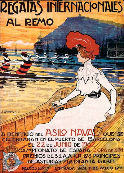 Affiche pour un événement sportif Regates internationales d