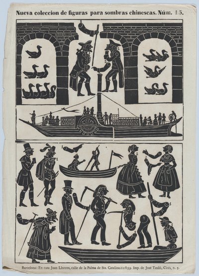 Feuille 15 de Figures pour Marionnettes Chinoises - Juan Llorens