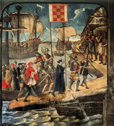 Le cardinal Cisneros débarquant à Oran, c. 1514 - Juan de Borgoña