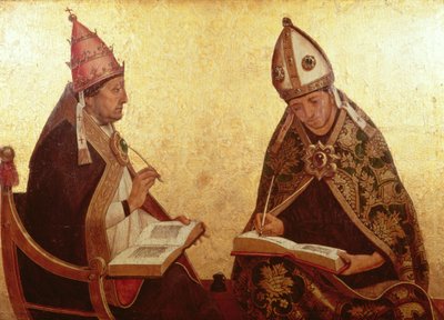 Saint Grégoire et Saint Augustin, c.1510 - Juan de Borgoña