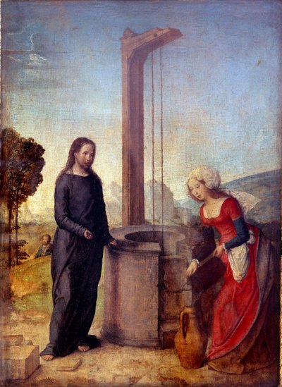 Christ et la Samaritaine - Juan de Flandes