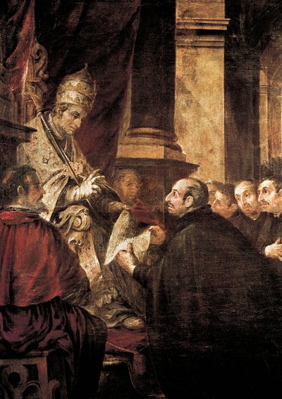 Saint Ignace de Loyola recevant la bulle de l