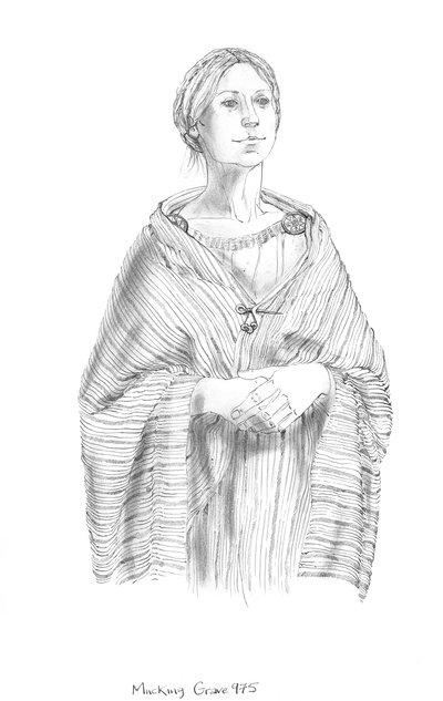 Femme anglo-saxonne, 5e-10e siècle, vers 1990-2010 - Judith Dobie