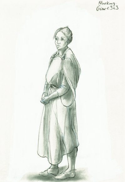Femme anglo-saxonne, 5ème-10ème siècle, vers 1990-2010 - Judith Dobie