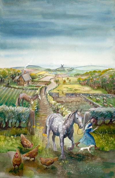 Paysage rural, 17e siècle, vers 1990-2010 - Judith Dobie