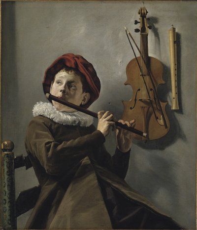 Garçon jouant de la flûte - Judith Leyster