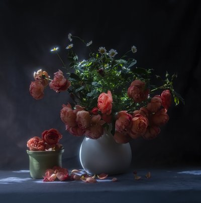Nature morte aux roses mélancoliques - Judy Tseng