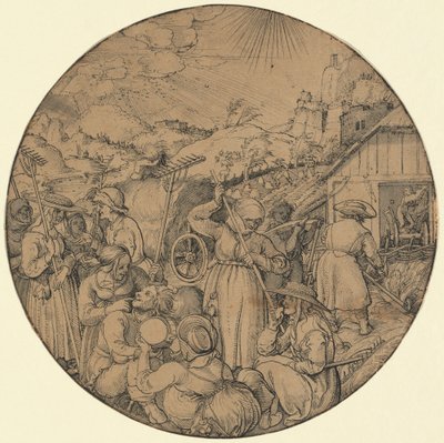 La récolte de foin (juin) - Jörg Breu the Elder