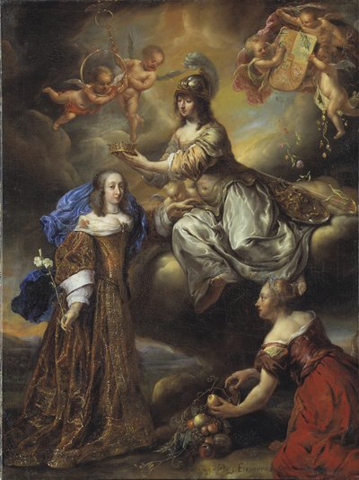 Allégorie de la reine Hedvig Eleonora en Minerve, 1654 - Jürgen Ovens