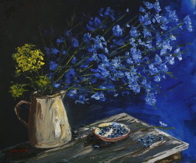 Nature morte au bleu éclatant - Jukyong Park