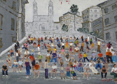Les marches de la Place d