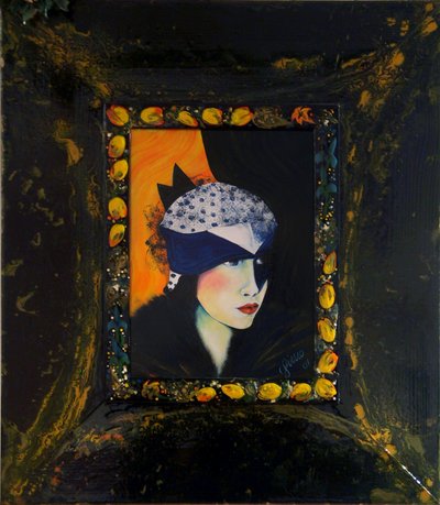 Belle Époque III -Dame avec chapeau de soie- - JuleSimo