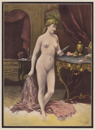 Femme avec un miroir - Jules (after) Scalbert