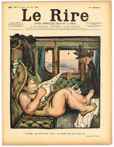Couverture de "Le Rire", satirique en couleurs - Jules Abel Faivre