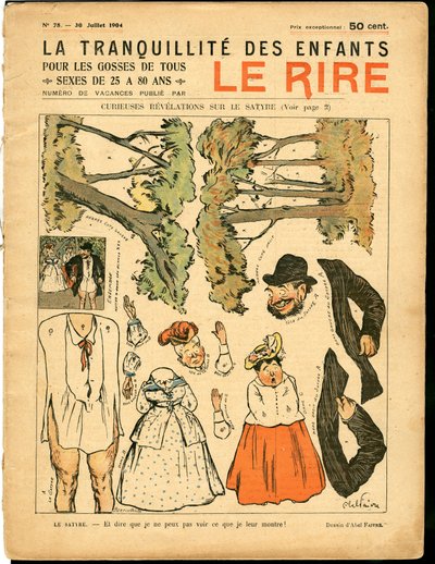 Couverture de « Le Rire », numéro 78, Satirique en Couleurs - Jules Abel Faivre