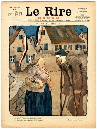 Couverture de "Le Rire Rouge", Satirique en Couleurs - Jules Abel Faivre