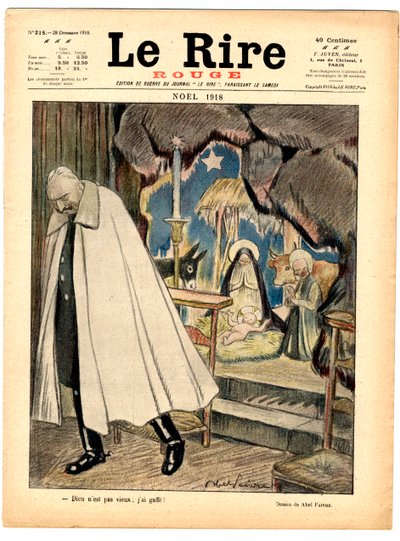 Couverture de "Le Rire Rouge", Satirique en Couleurs - Jules Abel Faivre