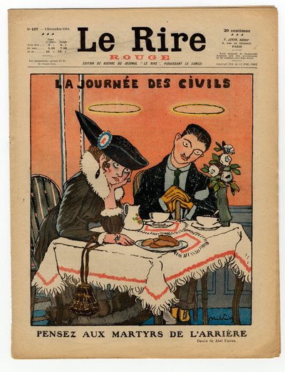 Couverture de "Le Rire Rouge", Satirique en Couleurs - Jules Abel Faivre