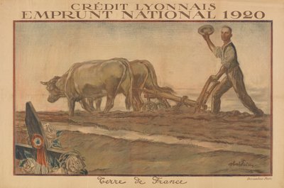 Crédit Lyonnais, Emprunt National 1920, Terre de France - Jules Abel Faivre