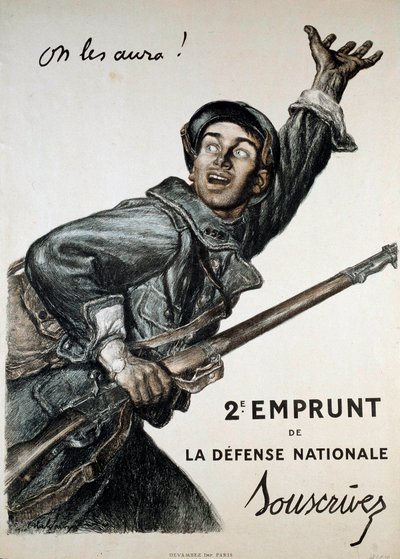 Première Guerre mondiale (1914-1918): affiche par Abel Faivre (1867-1945) pour l