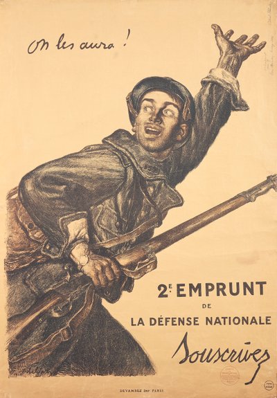Affiche française de la Première Guerre mondiale - 2e émission d