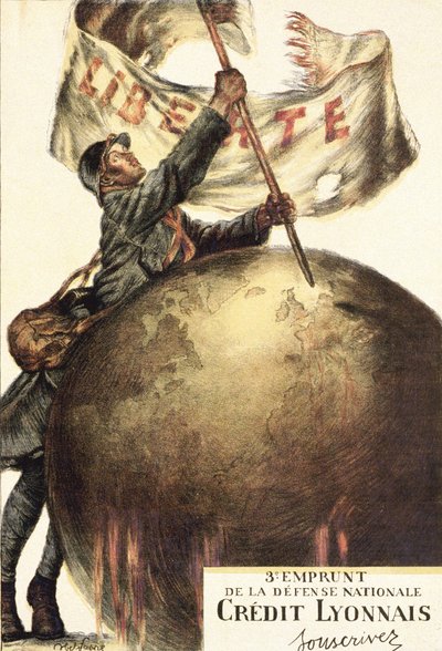 Troisième emprunt de la Défense Nationale du Crédit Lyonnais : « Souscrivez » - Jules Abel Faivre