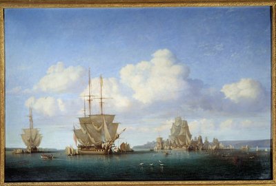 La rade de Brest en 1844 - Jules Achille Noel