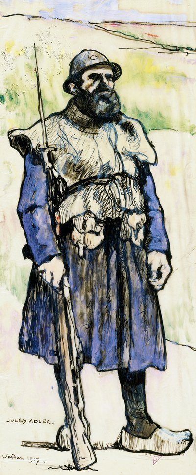 Soldat à Verdun - Jules Adler