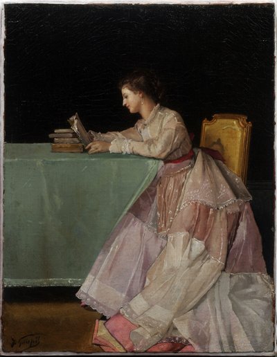 Femme assise - Jules Adolphe Goupil