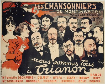 Les Chansonniers de Montmartre, c. 1890 - Jules Alexandre Grün