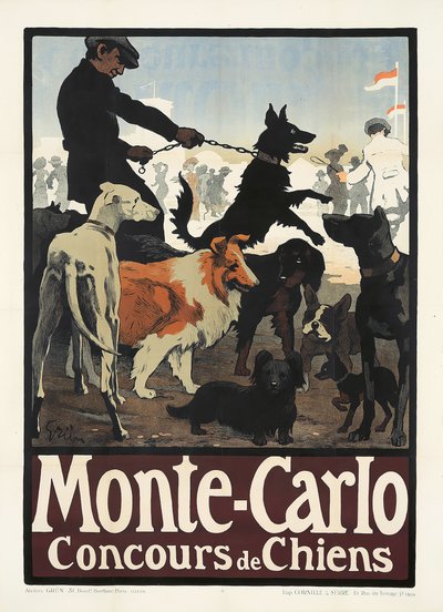 Monte Carlo, Concours de Chiens, 1900s - Jules Alexandre Grün