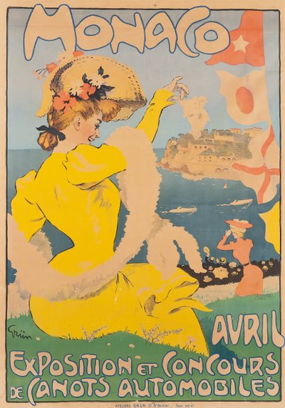 Monaco, c. 1908 - Jules Alexandre Gruen or Grun