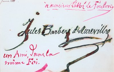 Signature de Jules-Amédée Barbey d