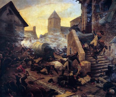 La mort du général Moulin lors des combats de Cholet en 1794 - Jules Benoit Levy