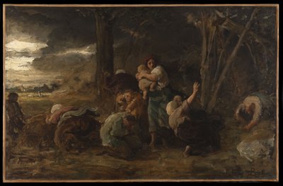 Éclair, vers 1865 (huile sur toile) - Jules Breton