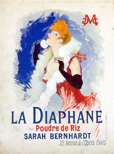 Publicité de « La Diaphane : Poudre de Riz » - Jules Cheret