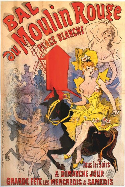Bal du Moulin Rouge, 1889 - Jules Cheret