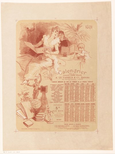 Calendrier de la librairie Abel Pilon et de l