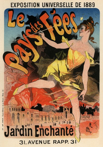 Le Pays des Fées, affiche, 1889 - Jules Cheret